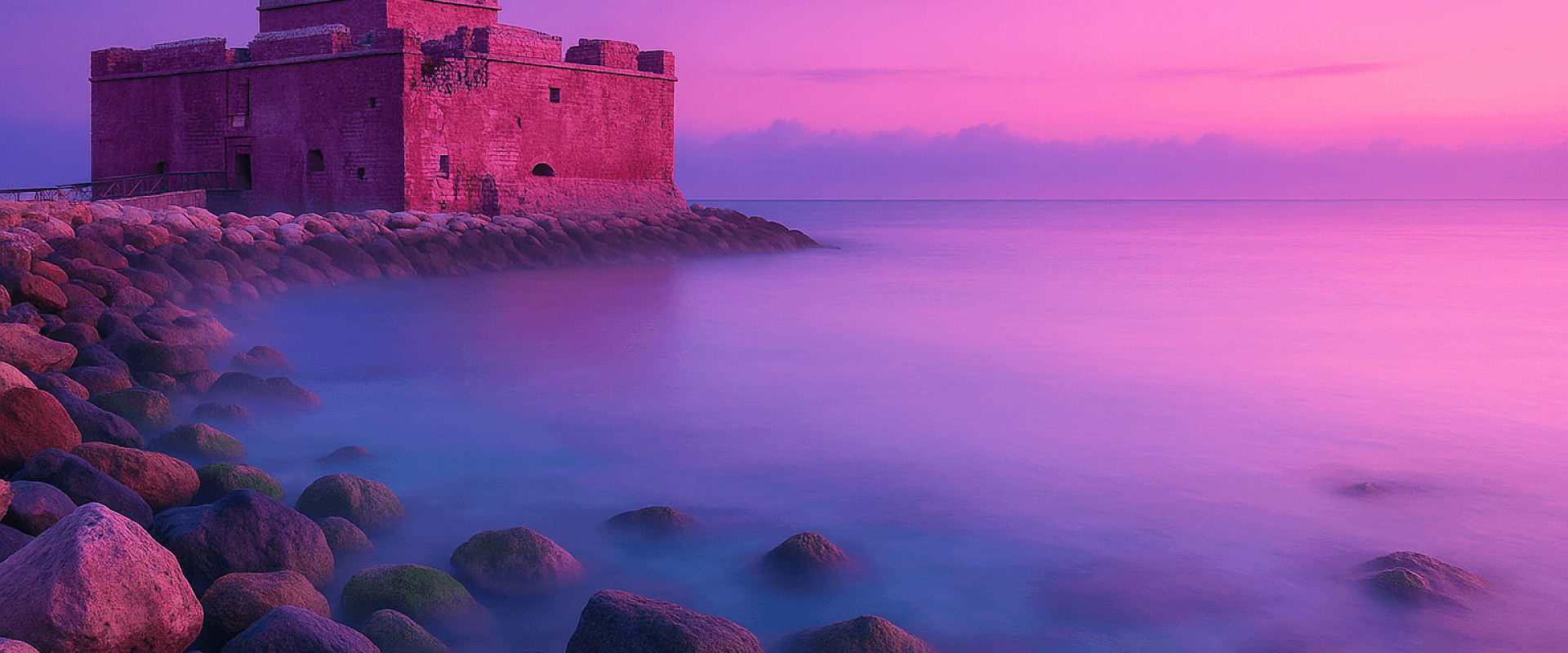 Paphos Castle with rental scooter nearby – best place to rent in Paphos